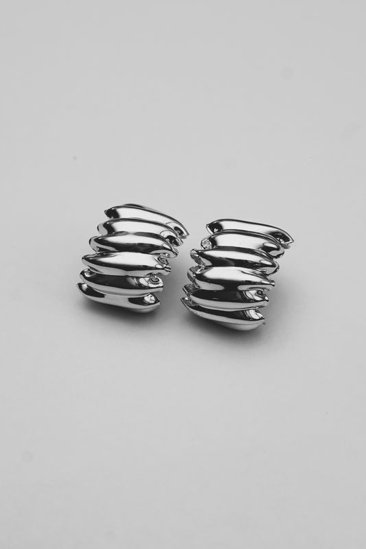 Dazzling Silver Stud Earrings