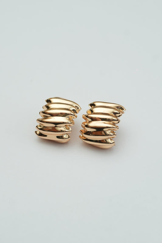 Dazzling Gold Stud Earrings